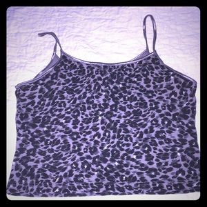 Leopard ‘stretchy’ crop top